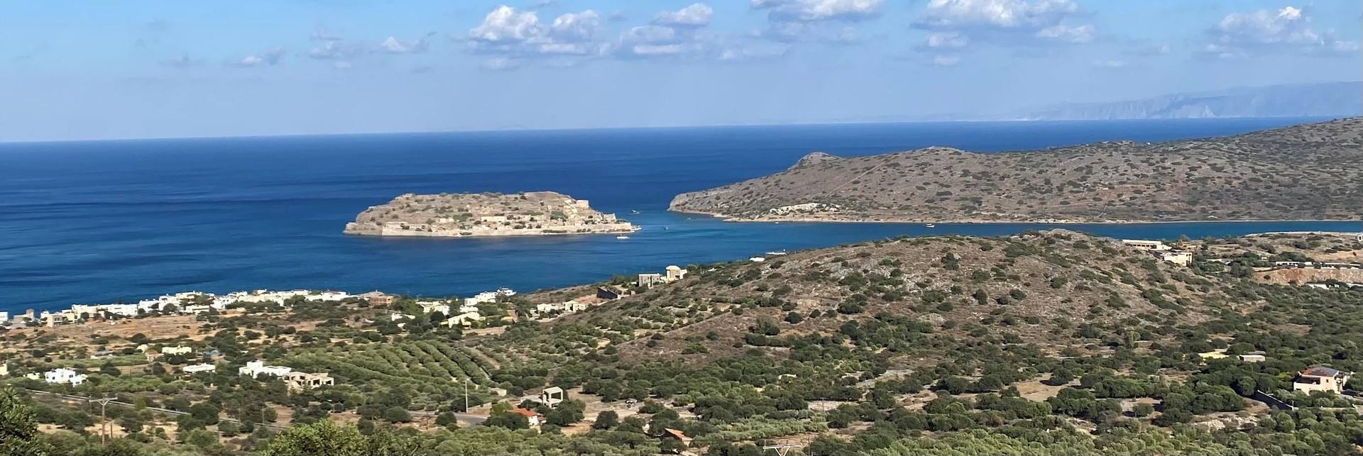 The Gulf of Mirabello with the island of Spinalonga